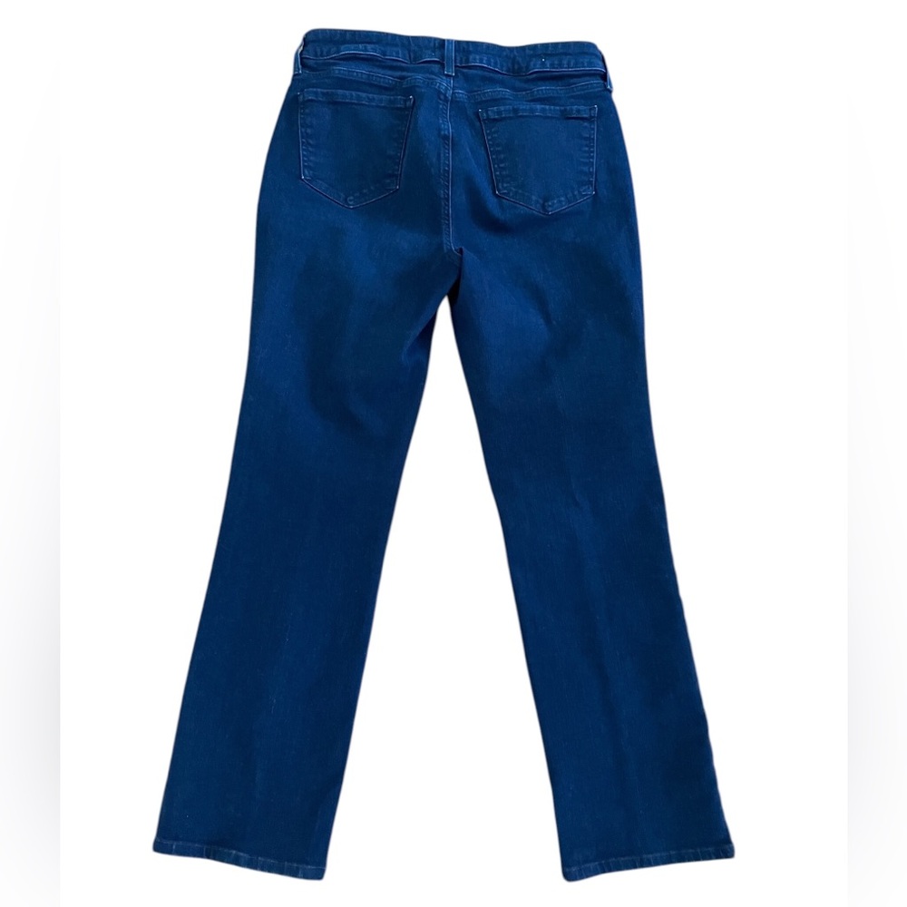 NYDJ MARILYN STRAIGHT LEG JEANS DARK NAVY WASH Size 10 Never Worn Like New - Picture 4 of 14